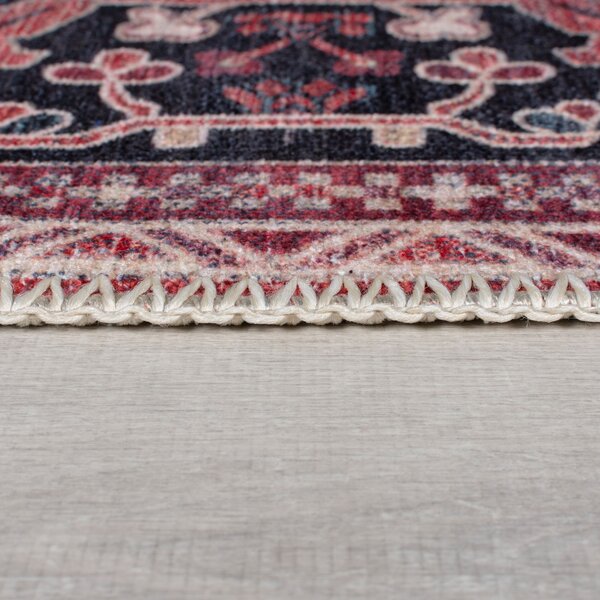 Flair Rugs, Běhoun Hebden Windsor Red, 60x230, červená, ložnice