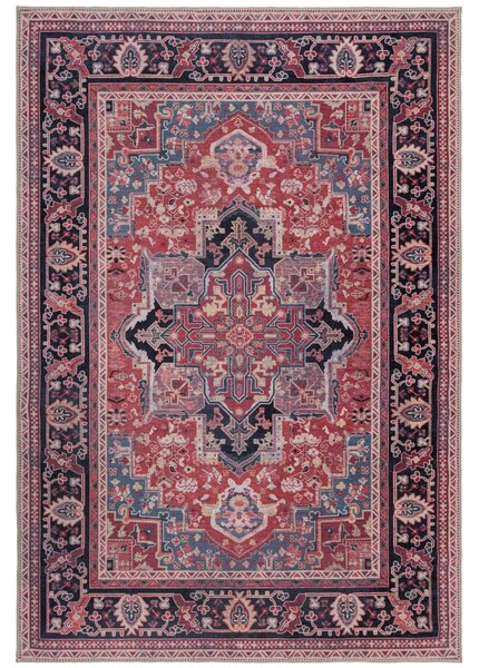 Flair Rugs, Kusový koberec Hebden Windsor Red, 120x170, červená, ložnice
