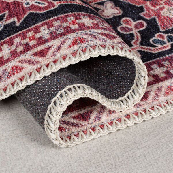 Flair Rugs, Běhoun Hebden Windsor Red, 60x230, červená, ložnice