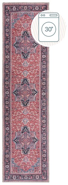 Flair Rugs, Běhoun Hebden Windsor Red, 60x230, červená, ložnice