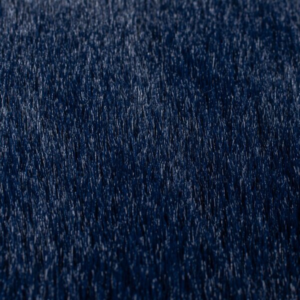 Flair Rugs, Kusový koberec Ivy Faux Fur Navy, 120x170, modrá, ložnice