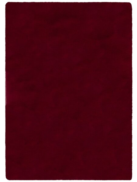 Flair Rugs, Kusový koberec Ivy Faux Fur Red, 160x230, červená, ložnice
