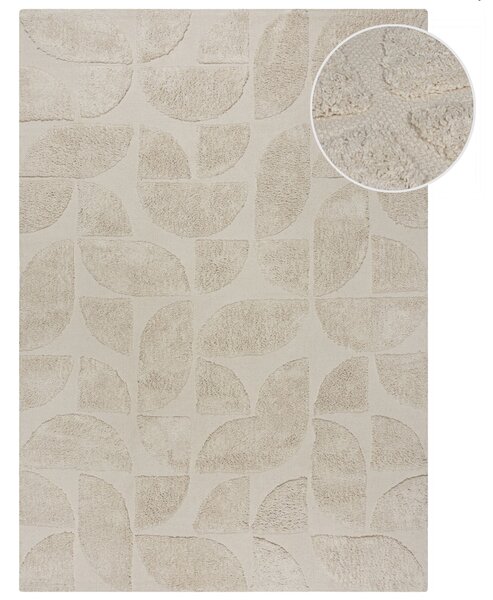 Flair Rugs, Kusový koberec Kaia Ada Geo Natural, 200x290, béžová, ložnice