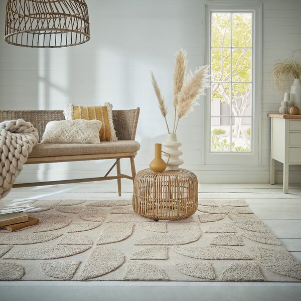 Flair Rugs, Kusový koberec Kaia Ada Geo Natural, 200x290, béžová, ložnice