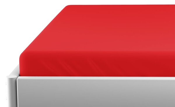 Jersey prostěradlo do dětské postýlky EXCLUSIVE červené 70 x 140 cm