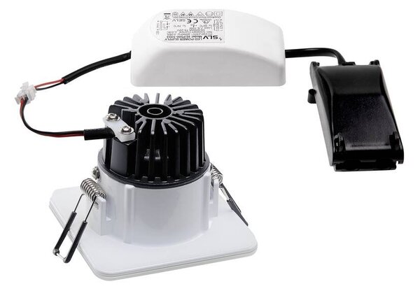 LA 114451 PATTA-F zápustná stropní čtvercová bílá 230V/500mA 9W 38° IP65 3000K - BIG WHITE (SLV)