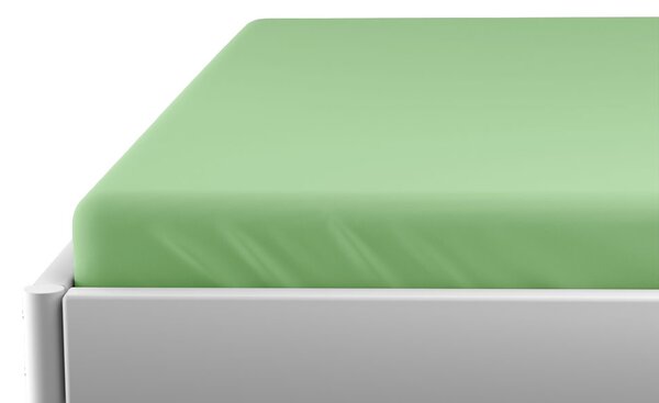 Nepropustné prostěradlo do dětské postýlky JERSEY zelené 70 x 140 cm