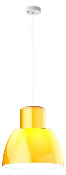 Závěsná svítidlo Nemo Lighting, Lorosae, stmívatelné, Žlutá, Obývací pokoj, Sklo