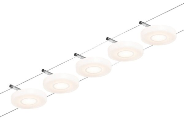 Stropní Lampa Paulmann, Wire DiscLED, Bílá, Chodba, Plast, Moderní