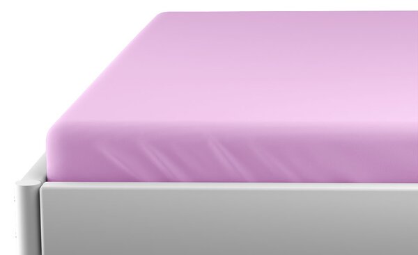 Jersey prostěradlo do dětské postýlky EXCLUSIVE fialové 70 x 140 cm