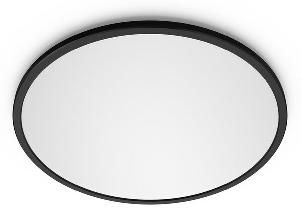 Stropní Lampa Philips, Superslim, stmívatelné, Černá, Koupelna, Kov