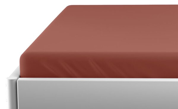 Jersey prostěradlo do dětské postýlky EXCLUSIVE hnědé 70 x 140 cm