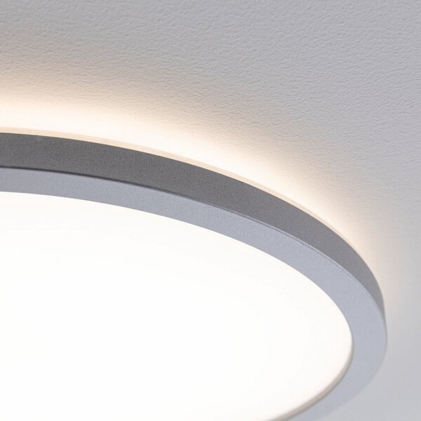 Stropní Lampa Paulmann, Atria Shine, Šedá, Obývací pokoj, Plast, Moderní