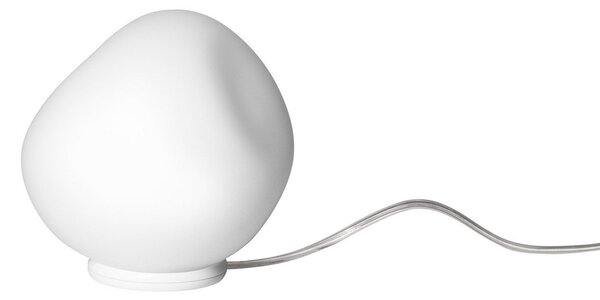 Stolní lampa Foscarini, Hoba Piccola, Bílá, Obývací pokoj, Sklo, Design
