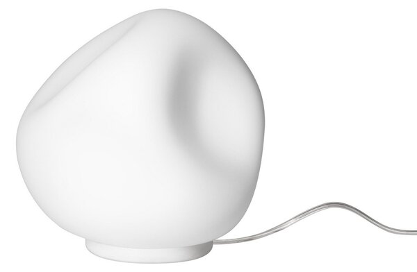 Stolní lampa Foscarini, Hoba Midi, Bílá, Obývací pokoj, Sklo, Design