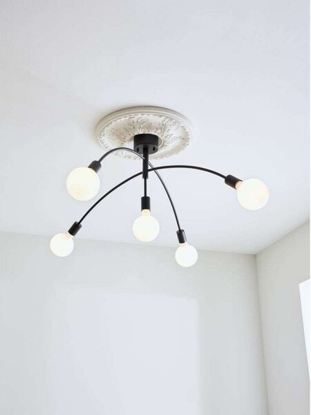 Stropní Lampa Markslöjd, Černá, Obývací pokoj, Kov