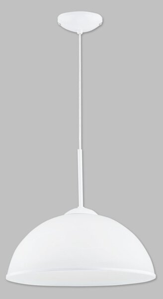 Lemir Závěsné svítidlo O3137 W1 BIA Freja závěsná s lemem průměr 35 cm, bílá