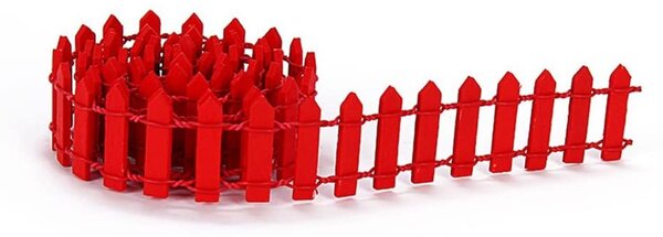 Omgoods - Dřevěné oplocení, výška 90 cm - Miniaturní dekorativní plot - Pro bonsaje/modelářství - Pro terária/zahradky v miniatuře - 3 kusy - Různé barvy - Dekorativní plot