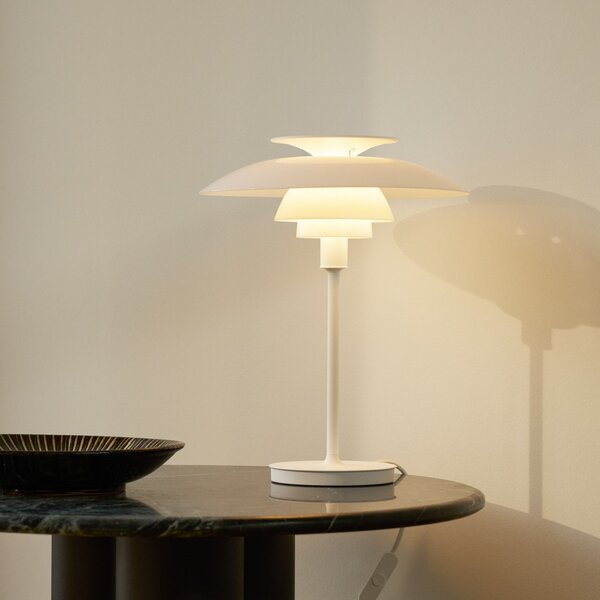 Stolní lampa Louis Poulsen, PH 80, Bílá, Obývací pokoj, Hliník, Design