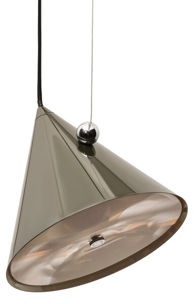 Závěsná svítidlo Tom Dixon, Pose, stmívatelné, Zelená, Obývací pokoj, Kov, Design
