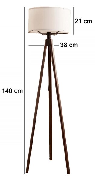 Opviq Stojací lampa AYD-3448 tmavá a bílá - Doprodej