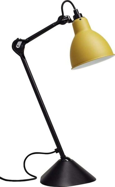 Stolní lampa Lampe Gras, Žlutá, Pracovna, Kov