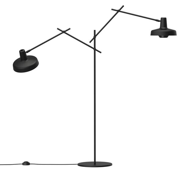 Stojací Lampa GRUPA, Arigato, Černá, Pracovna, Kov
