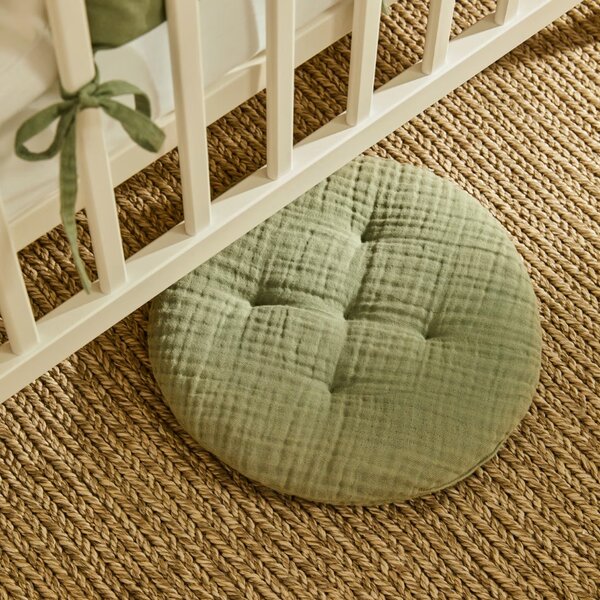 Zelený bavlněný polštář Kave Home Laily 30 cm
