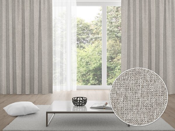 Biante 100% zatemňovací závěs Blackout BKT-552 Přírodní režná - šířka 140 cm 140x140 cm