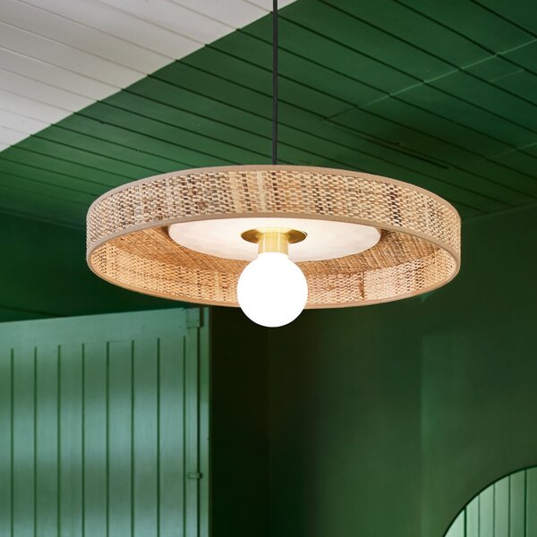 Závěsná svítidlo MARKET SET, Portinatx, stmívatelné, Bílá, Obývací pokoj, Keramika, Design