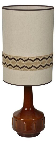 Stolní lampa MARKET SET, Jimmy, Hnědá / Rezavá, Obývací pokoj, Keramika