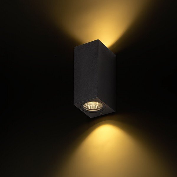 KUBI II antracitová 230V LED 2x3W IP54 3000K - RED - DESIGN RENDL