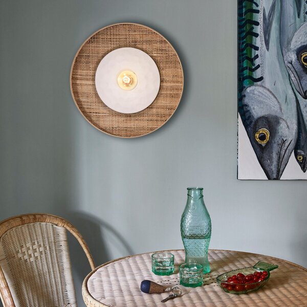 Nástěnná Svítidla MARKET SET, Portinatx, stmívatelné, Bílá, Obývací pokoj, Keramika, Design