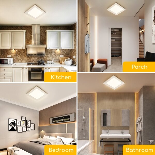 Aigostar - LED Stropní přisazené svítidlo LED/9W/230V 4000K 12,2x12,2 cm bílá