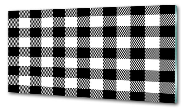 Panel do kuchyně Černobílá mříž pl-pksh-100x50-f-95889836