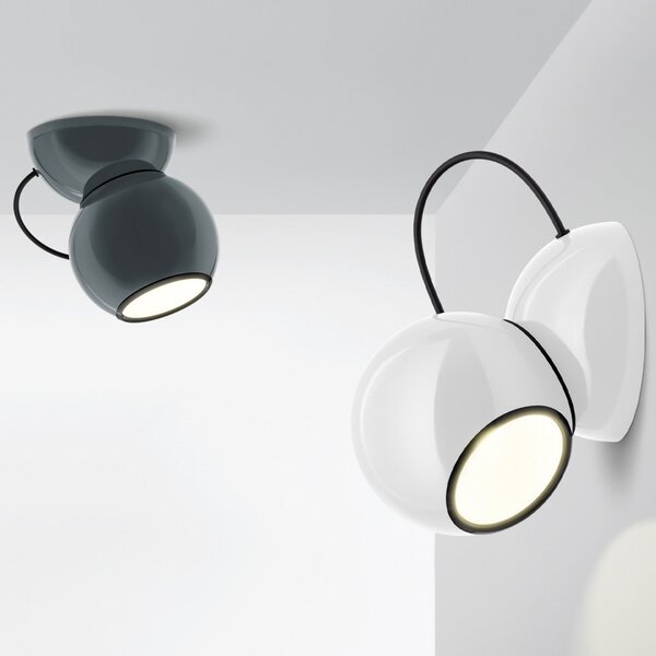 Stropní Lampa Stilnovo, Gravitino, stmívatelné, Šedá, Obývací pokoj, Kov, Design