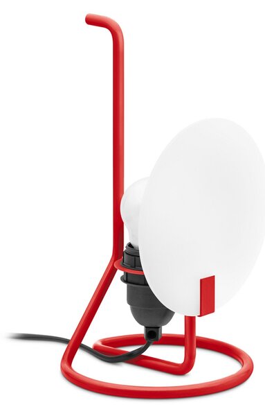 Stolní lampa Stilnovo, Bugia, Červená, Obývací pokoj, Kov, Design