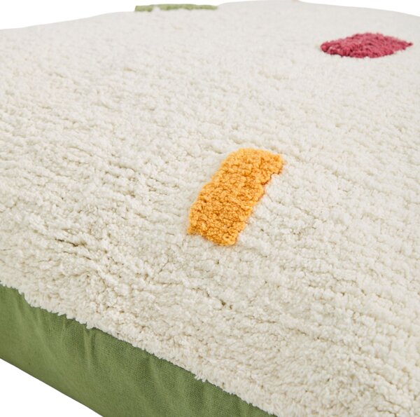 --25 % Dny MOMENTI– Kave Home Bílý bavlněný povlak na polštář Epifania 70 x 70 cm