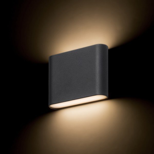 CHOIX nástěnná antracitová 230V LED 2x3W IP54 3000K - RED - DESIGN RENDL