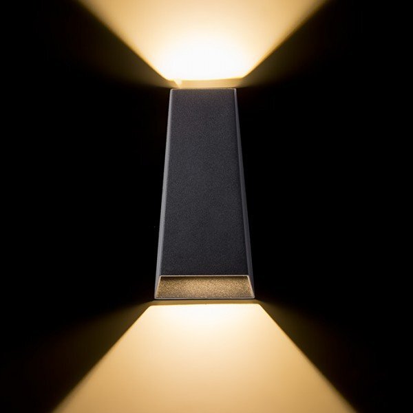 PIA nástěnná antracitová 230V LED 2x3W IP54 3000K - RED - DESIGN RENDL