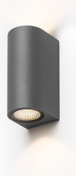 ZACK II antracitová 230V LED 2x3W IP54 3000K - RED - DESIGN RENDL