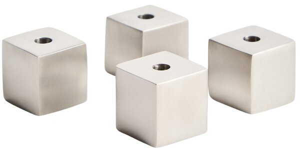 -30 % Dny Marianne - Kave Home Set čtyř matných nerezových svícnů Acadia 2 cm