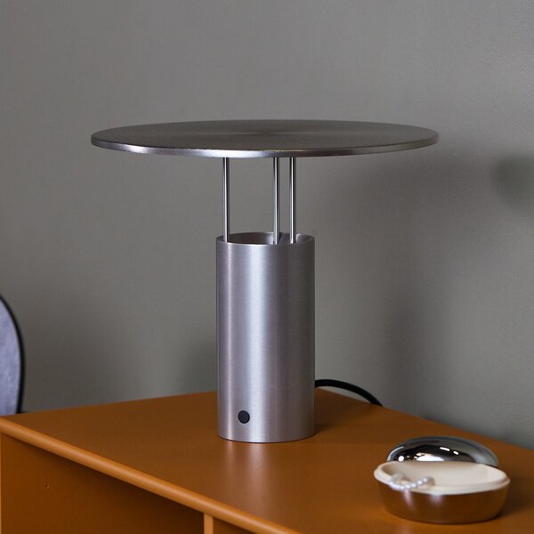 Stolní lampa Piet Hein, Tempel280, stmívatelné, Metalická, Ložnice, Hliník, Design