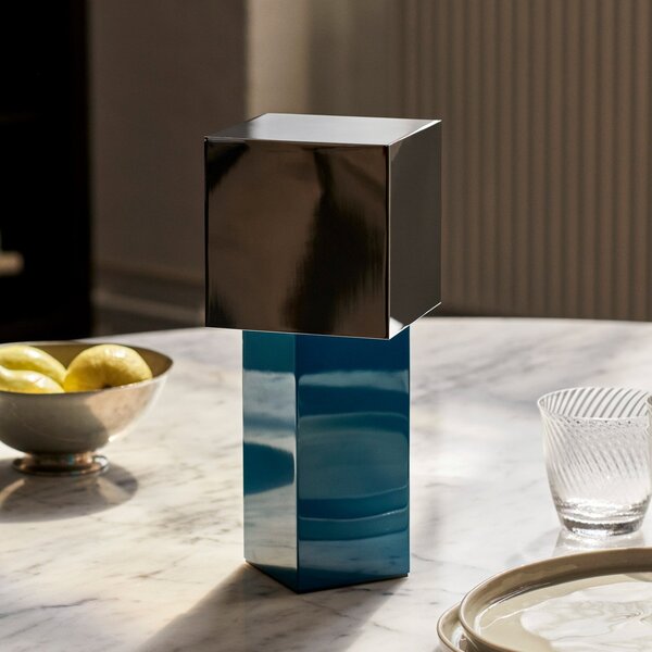 Stolní lampa &Tradition, Pivot ATD7, stmívatelné, Modrá, Obývací pokoj, Kov, Design