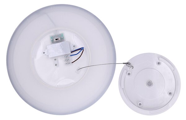 SOLIGHT LED osvětlení Acate IP54, 24W, 2160lm, 3CCT, 30cm, stříbrná