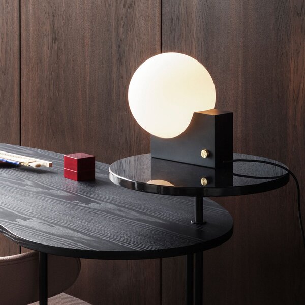 Stolní lampa &Tradition, Journey SHY1, stmívatelné, Černá, Obývací pokoj, Sklo, Design