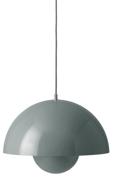 Závěsná svítidlo &Tradition, Flowerpot VP10, stmívatelné, Šedá, Obývací pokoj, Kov, Design