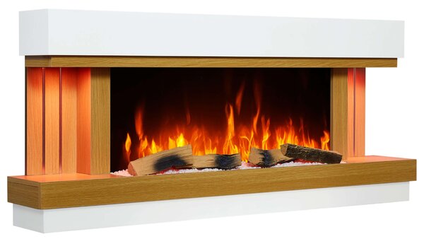 ArtiFlame Sogne AF52 – Elektrický krb s realistickým 3D plamenem, LED osvětlením, 12 barvami, topnou funkcí 1–2 kW, možnost instalace na zeď nebo jako volně stojící zařízení, dosah až 30