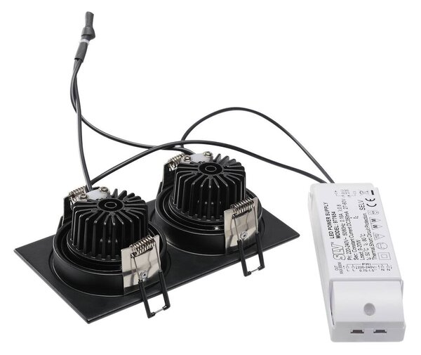 LA 113890 NEW TRIA DL II matná černá 230V/350mA LED 14W 38° 2700K - BIG WHITE (SLV)