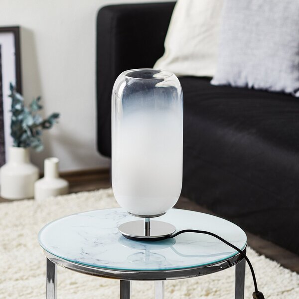 Stolní lampa Artemide, Gople Mini, Bílá, Obývací pokoj, Sklo, Design